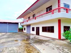 ราชบุรี 3.9 กมให้เช่าโกดัง พร้อมออฟฟิศ 2 ชั้น โรบินสัน 720ตร.ม.ปตท.ดอนตะโก 490ม.ที่ดิน 400ตรว. 1ไร่  ริมถนน ราชบุรี  6 ล้อ ถ.เพชรเกษม