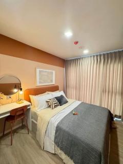 ขาย/เช่า คอนโด Atmoz flow minburi ชั้น 8 ห้องมุม ตกแต่งสไตล์รีสอร์ท ทำเลดี เดินทางสะดวก ใกล้ MRT ตลาดมีน