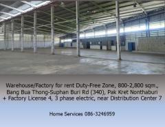 ให้เช่าโกดัง/โรงงาน เขตปลอดอากร ถ.บางบัวทอง-สุพรรณบุรี (340) ปากเกร็ด นนทบุรี         800-2800 ตรม. มีใบ รง.4 ไฟ 3 เฟส ใกล้ศูนย์กระจายสินค้า 7 -202509291732151759141935346.jpg