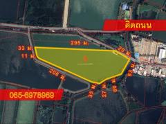 ขายที่ดินเปล่า ติดถนนซอยสุนทรวิภาค ใกล้ถนนเทพารักษ์ สมุทรปราการ เหมาะทำธุรกิจ 17 ไร่ 3 งาน 36 ตร.ว