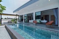 ให้เช่าพูลวิลล่าโมเดิร์น ชั้นเดียว บรรยากาศสงบ โซนเหมืองแก้ว แม่ริม