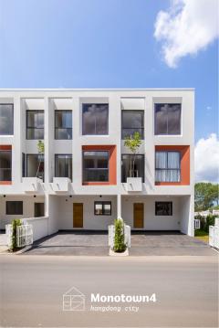 บ้านทาวน์โฮม สไตล์มิดเซนจูรี่ หางดง 3 นอน 3 น้ำ