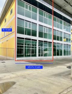 พร้อมลานจอดรถกว้าง ให้เช่าสำนักงาน 3 ชั้น 32ตร.วา. 362 ตร.ม. เดอะพาซิโอ พาร์ค 1.4 กม. คุณพ้ง  3 นอน 3 น้ำ ถ.พุทธมณฑลสาย 2-กาญจนาภิเษก  