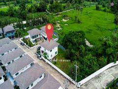 บ้านเดี่ยวแปลงมุม พื้นที่ใหญ่ที่สุดในโครงการ  หมู่บ้านภัทรีดา อเวนิว 2 (Patreeda Avenue 2) สามโคก ปทุมธานี  ที่ดิน 119 ตร.วา 