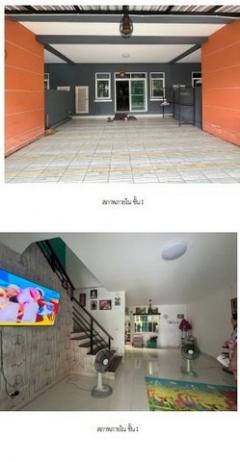 ขายทาวน์เฮ้าส์มือสองพานทอง  โครงการทรัพย์รุ่งเรืองซิตี้ 2 อมตะ-พานทอง  ชลบุรี