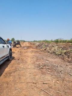 ขายที่ดิน 6 ไร่ หน้ากว้าง 105 เมตร ติดถนนสาธารณะ ผังสีม่วงจุดสีขาว เขต EEC อ.เมืองฉะเชิงเทรา