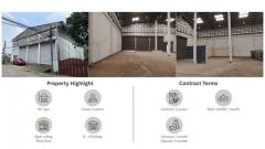 ให้เช่าโกดัง437ตร.ม.เหมาะสำหรับยิมฟิตเนสโชว์รูมสินค้าร้านอาหารขนาดใหญ่ย่านแจ้งวัฒนะหลักสี่ ใกล้MRT ศูนย์ราชการ