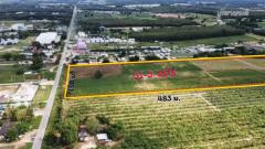 ขายที่ดินนิคมพัฒนา ระยอง 47-2-96ไร่ ติดถนนนิคมสาย 11 ผังสีม่วงลาย เหมาะสำหรับทำ โรงงาน โกดัง คลังสินค้า บ้านจัดสรร