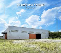 ให้เช่าโกดัง 1,305 ตร.ม. 1ไร่ 250ตร.ว. ศาลาธรรมสพน์ ม.มหิดลศาลายา 1.9 กม.  ทวีวัฒนา รพ.ศาลายา 3.8 กม. ติดถนนใหญ่ พร้อมออฟฟิศ สาย3 