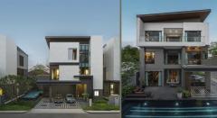 ให้เช่าบ้านเดี่ยวหรู 3 ชั้น โครงการ The Honor Yothinpattana 64.6 ตร.ว. (แปลง 27)