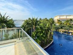 Blue Lagoon Hua Hin Condo ห้องหันหน้าไปทางทิศเหนือรับแสงแดดยามเช้า มองเห็นวิวทะเลและภูเขา