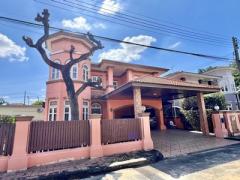 หลังนี้ลงเสาเข็มหลังบ้านและลานจอดรถ ขายบ้านเดี่ยว ภัสสร 2 รังสิต-คลอง 3 (Passorn 2 Rangsit Klong 3) 