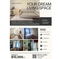 #คอนโดเช่ารามอินทรา  Chapter One All รามอินทรา  สถานีลาดปลาเค้า 250 ม.