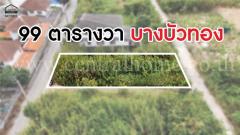 ที่ดิน ถมแล้ว บางกรวย-ไทรน้อย นนทบุรี ติดถนนทั้งด้านหน้าและหลัง
