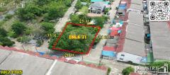 ที่สวยปลูกบ้าน/โกดังขนาดเล็ก 186.6 วา สะดวกติดถนน 3 ด้าน ในซอยค่ายกำแพงเพชร ใกล้เศรษฐกิจ และ พุทธสาคร